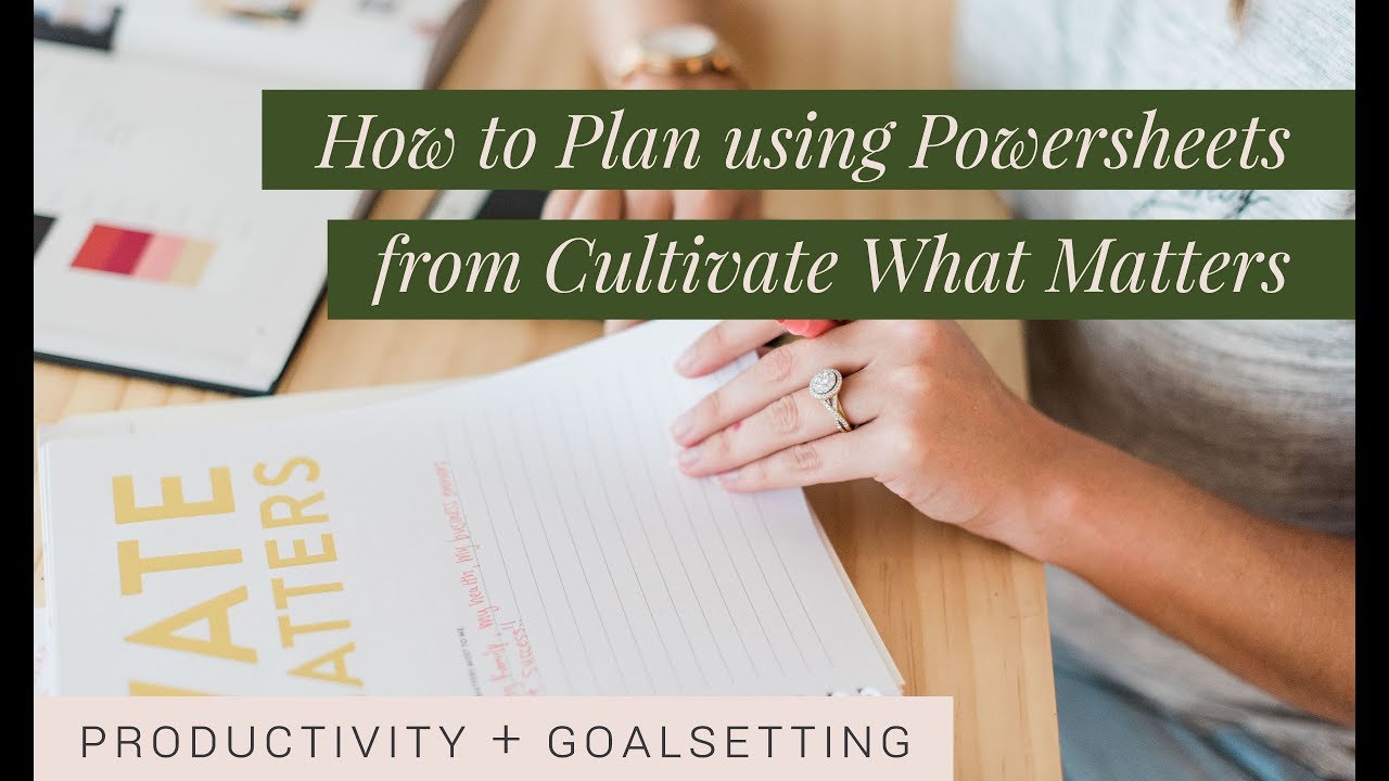 How To Plan Using Powersheets