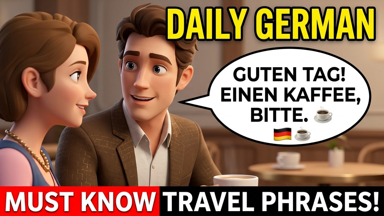 Practice every day  with Deutsch Talks  German for Travelers ✈️ 🇩🇪| Essential Phrases You Must Know!