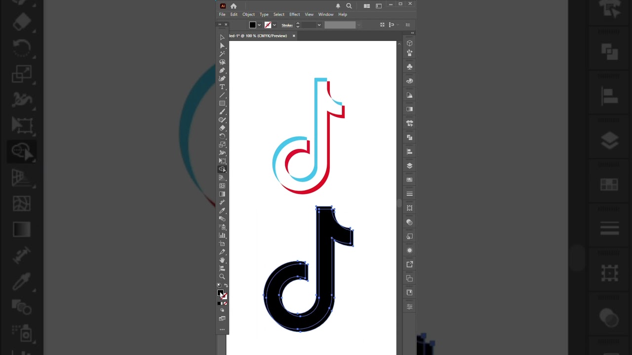 Adobe Illustrator Tips 2026 Tiktok Logo Design 