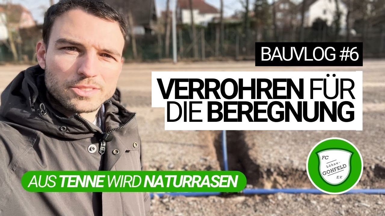 Wasserleitungen legen für die Beregnung | Bauvlog 6