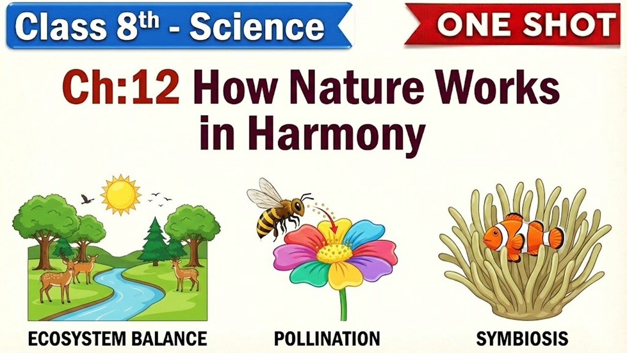 8th - Ch:12 How Nature Works in Harmony 🌿 | Full Chapter | VIII-Science 🔬