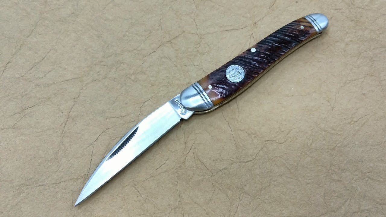 A KNIFE FIT FOR A KING 🤴🏼 ~ QUEEN BROWN SAWCUT BONE WHARNCLIFFE QN010 ~ Plus a little history lesson