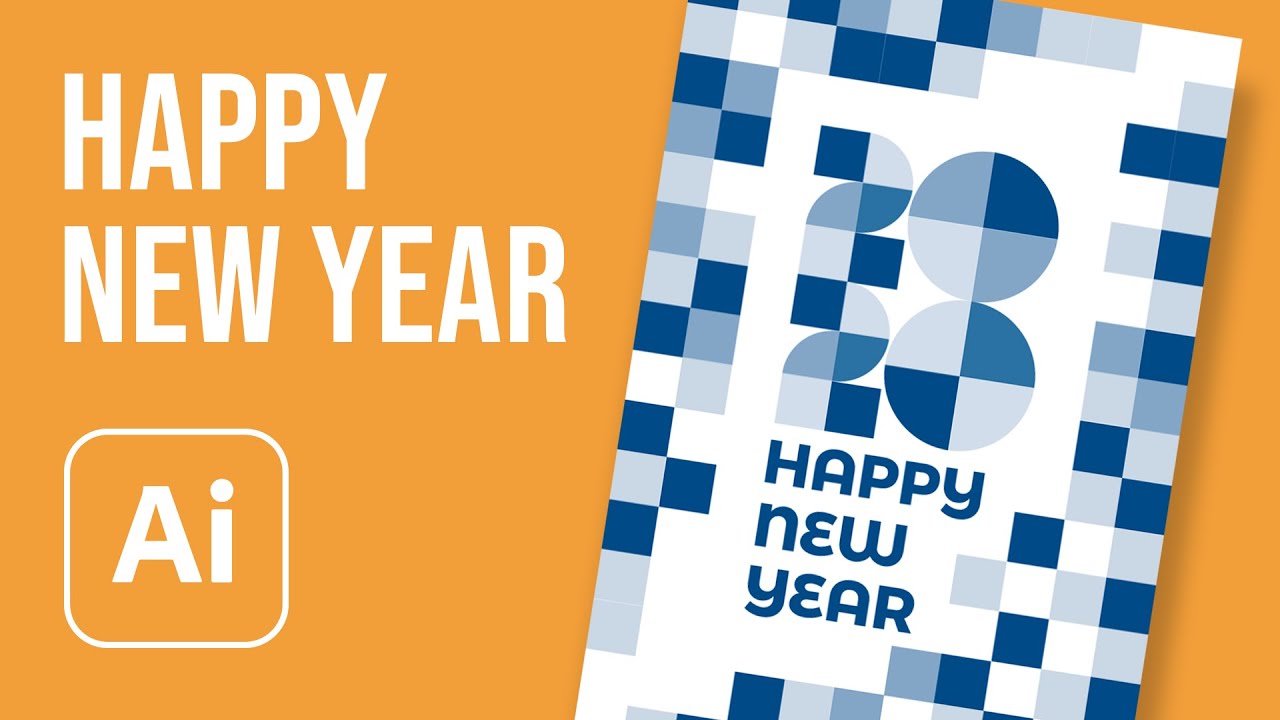 Creare un poster di Buon Anno con Adobe Illustrator