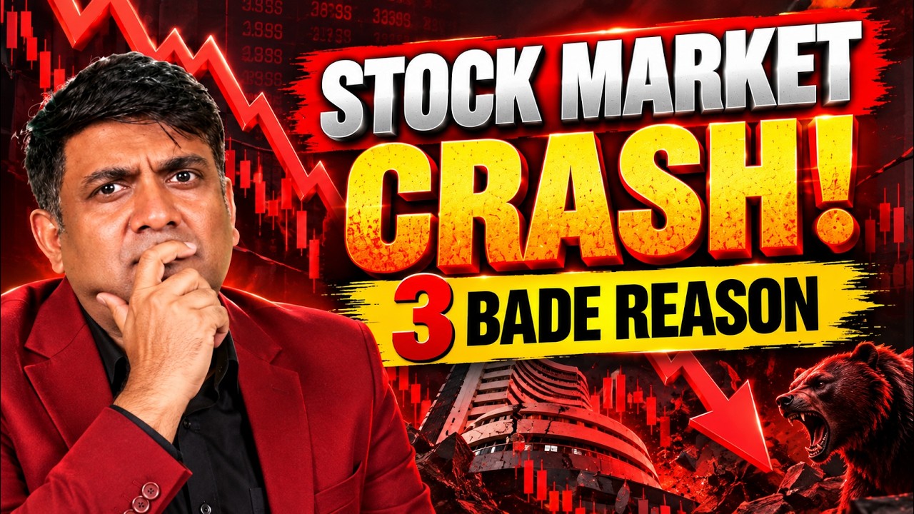 Stock Market Crash: IRDAI का 440 Watt झटका! PB Fintech क्यों टूटा? Crude, Bond Yield & Iran का असर