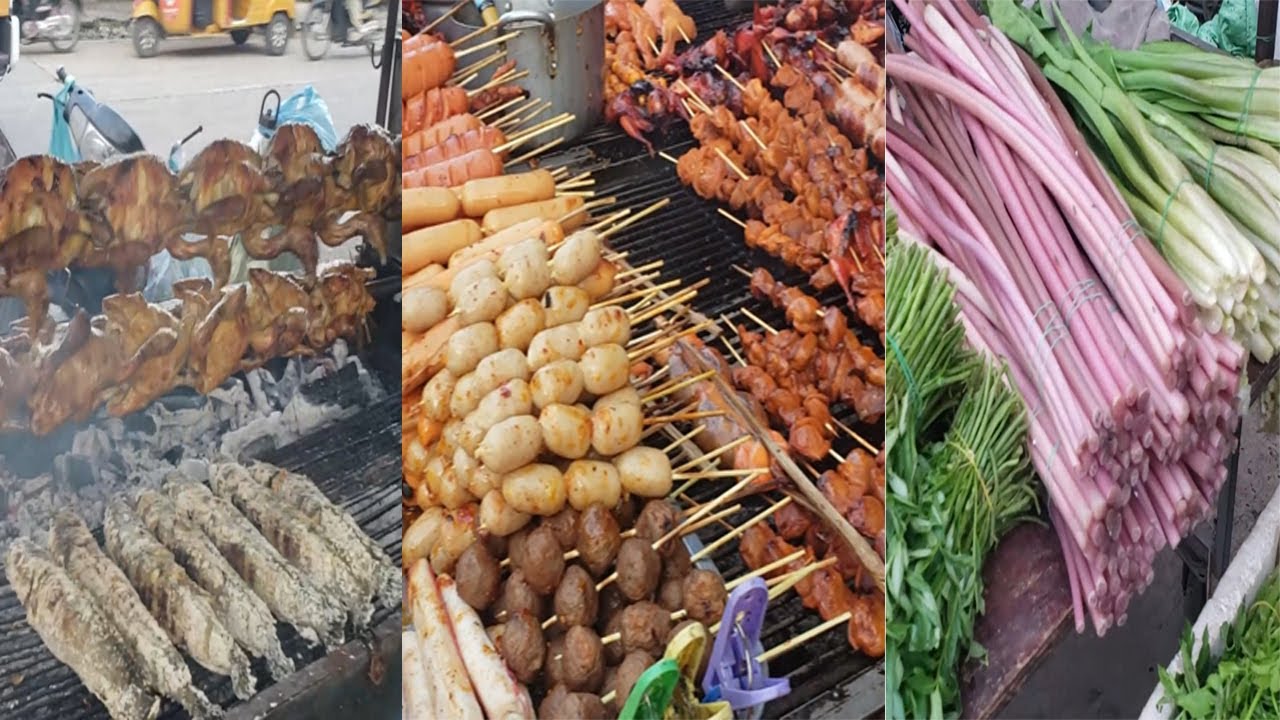 The traveling tour in street market for evening at VENG SRENG (CAMBODIA)