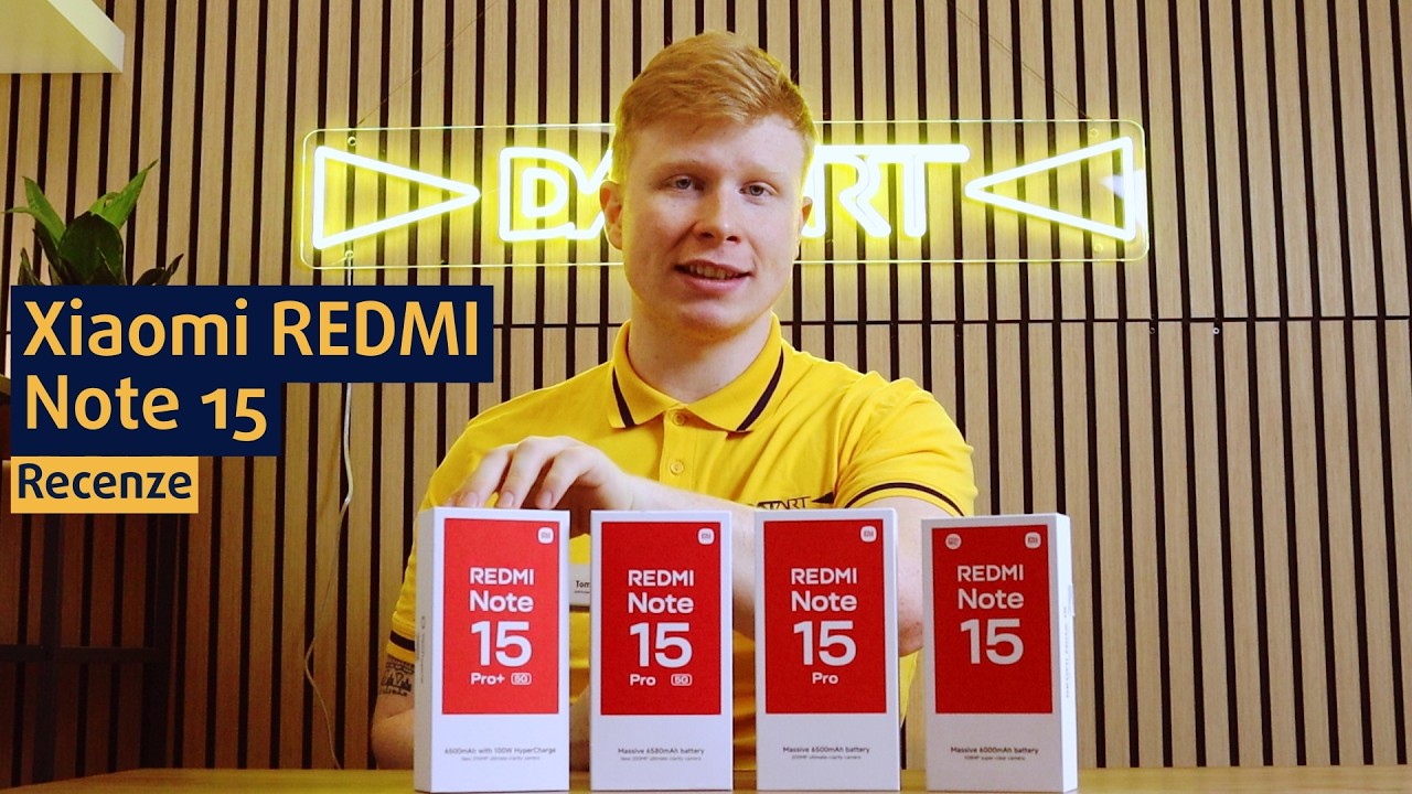 Nová řada telefonů Redmi Note 15 - porovnání modelů