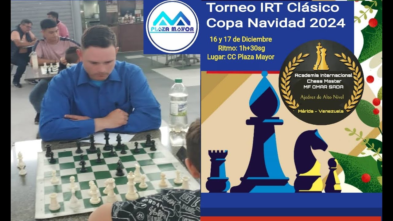 Mis 6 partidas en el Torneo de Ajedrez IRT Clásico Copa Navidad 2024 CC Plaza Mayor Mérida Venezuela