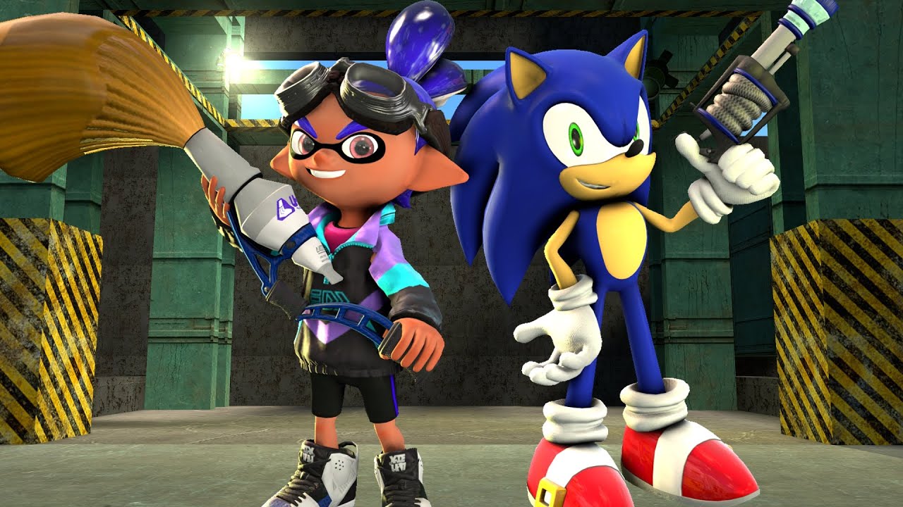 Соник в Splatoon Часть 2 [GMOD]