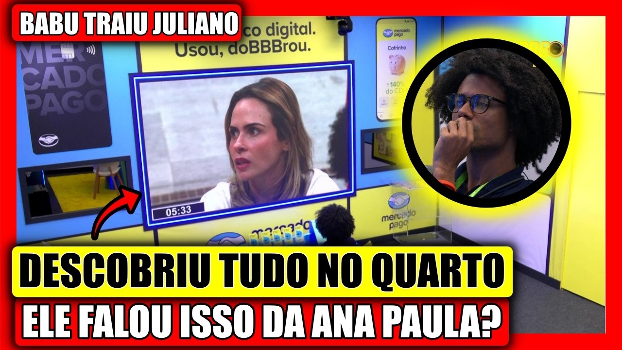 🔥 MANIPULAÇÃO VEM A TONA! BRENO QUEBRA A CARA NO QUARTO SECRETO E OUVI BABU FALANDO DELE, BBB 26