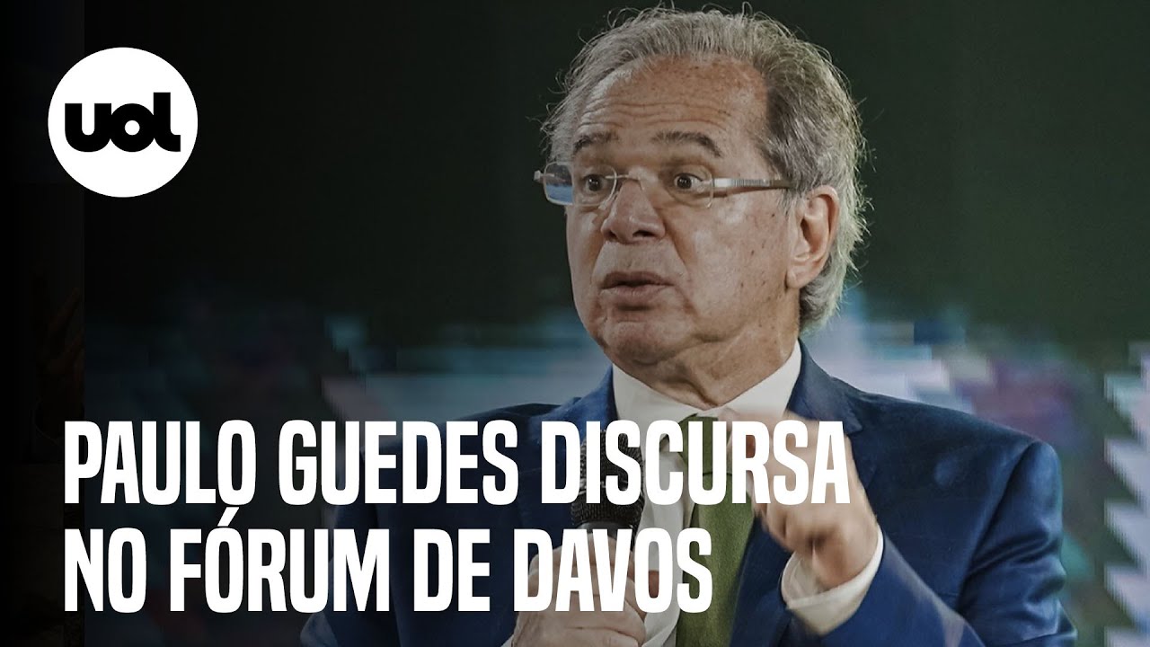 Paulo Guedes ao vivo: Assista à participação de ministro da Economia no Fórum de Davos