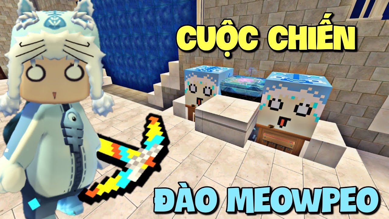 Cuộc chiến đào Meowpeo trong Mini World | Mini Game | Meowpeo
