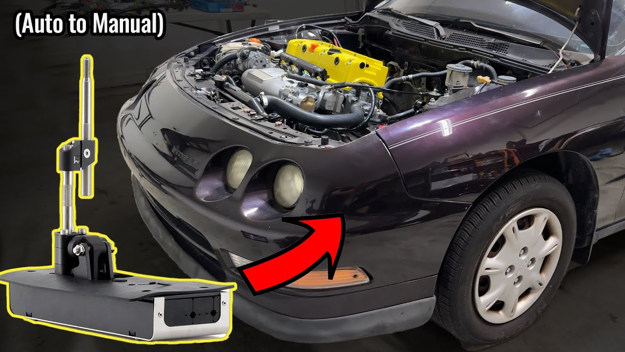 K Swap Integra Hybrid Racing No Cut Shifter Install (Automatic Chassis)