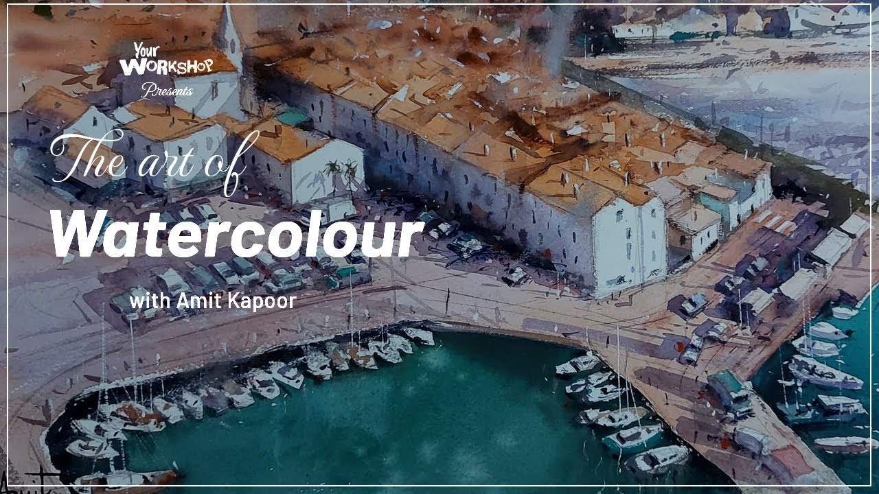 Painting a complex composition in watercolour with Amit Kapoor