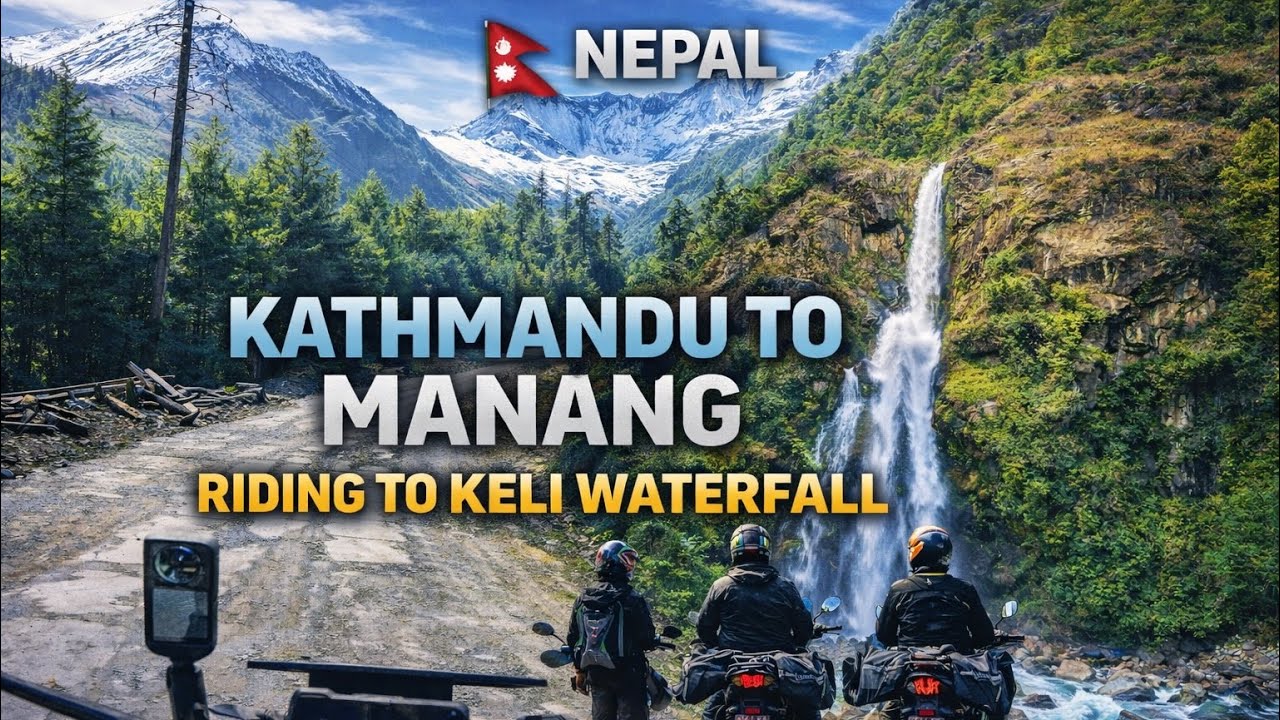 NEPAL RIDE DAY 6 😨Kathmandu to Manang Adventure 🏔️🔥 #TravelVlog #ExploreNepal #NepalAdventure 