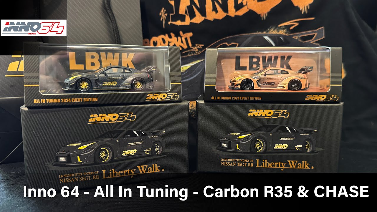 Inno64 - All in Tuning 2024 - Dry Carbon LBWK Nissan GT-R and CHASE - Event model