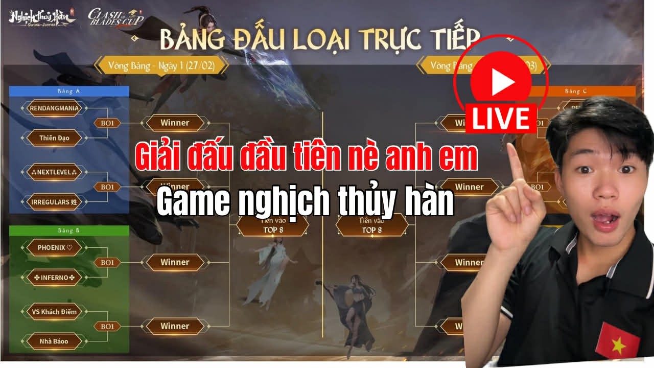 REStream ngày 2 giải đấu quy mô lớn đầu tiên của game nghịch thủy hàn 60vs60 | Justice Online