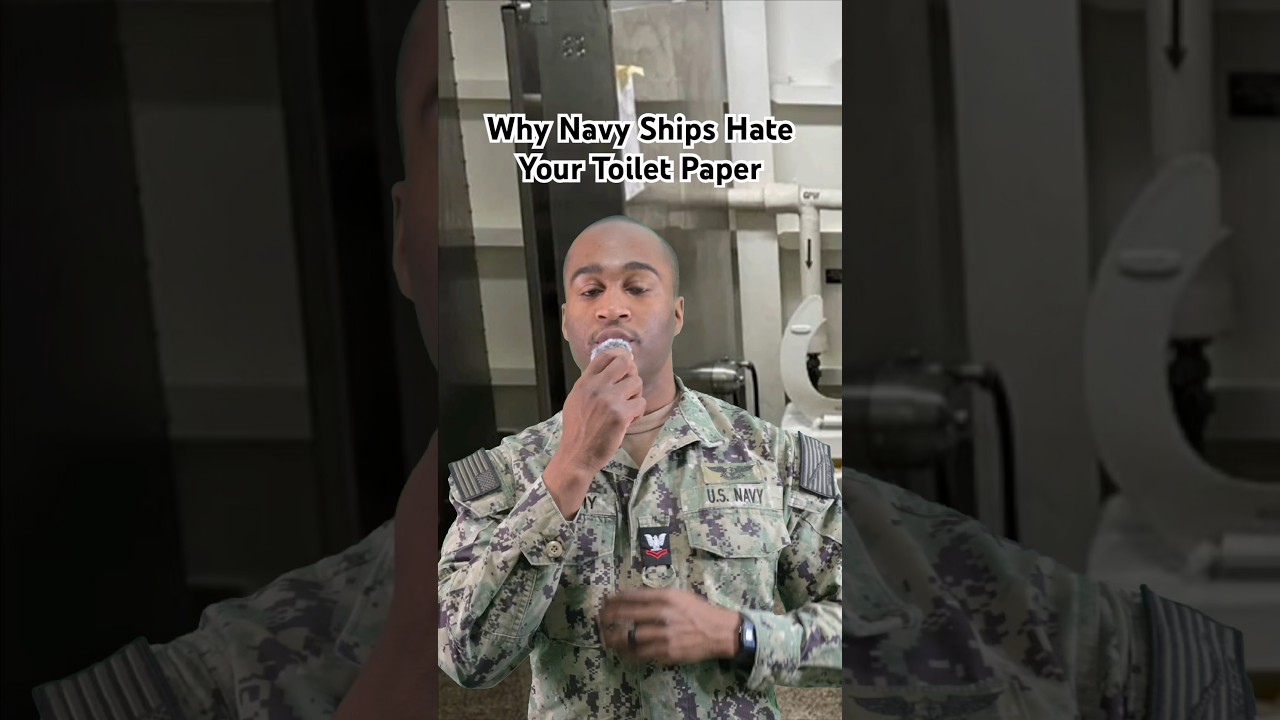 Who&rsquo;s flushing Dude Wipes underway because it&rsquo;s not me #military #miltok #navy #fyp #aircraftcarrier