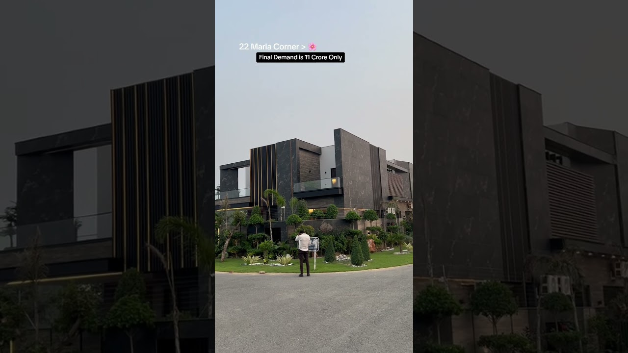 22 Marla Corner Modern House for Sale in Dha phase 6 Lahore Final Price is 11 Crore Call-03227205464