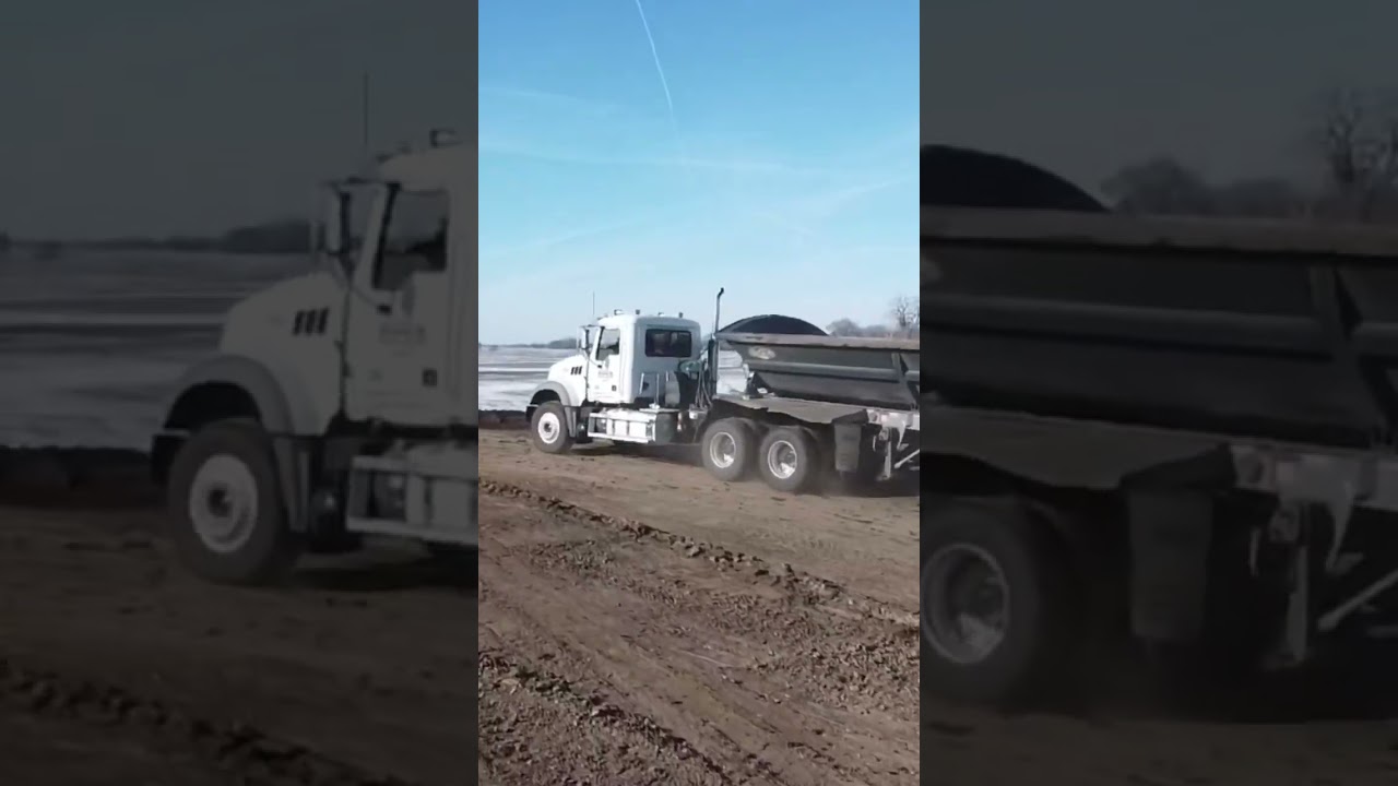 Shop pad drone video. Dozer shows drone who&rsquo;s boss.