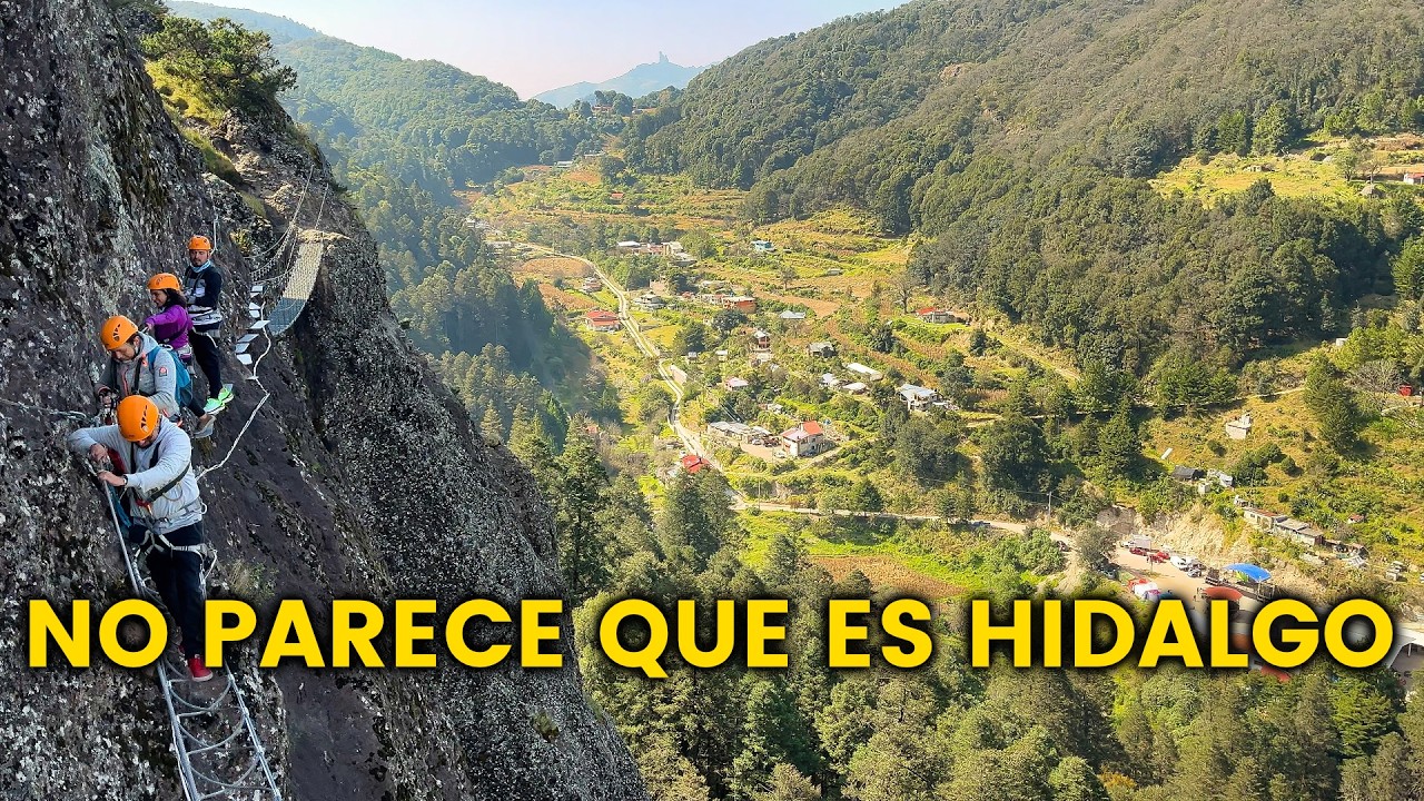 La aventura que TODOS deberían vivir en Hidalgo!! 🧗🏼‍♂️ (vía ferrata)