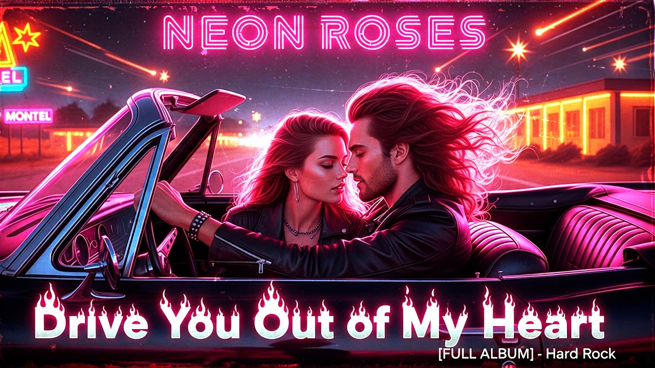 NEON ROSES | Drive You Out of My Heart [FULL ALBUM] - 80s Hard Rock