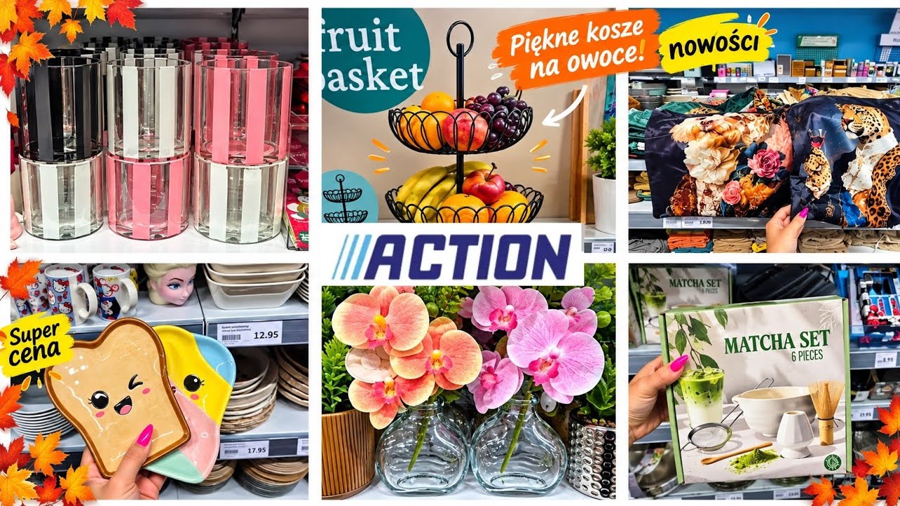 ACTION NOWE SWIECZNIKI I PIEKNE ORCHIDEE😱 ZESTAW DO MATCHY💣  POSZEWKI TO HIT❤️ KOSZE WOW 😱