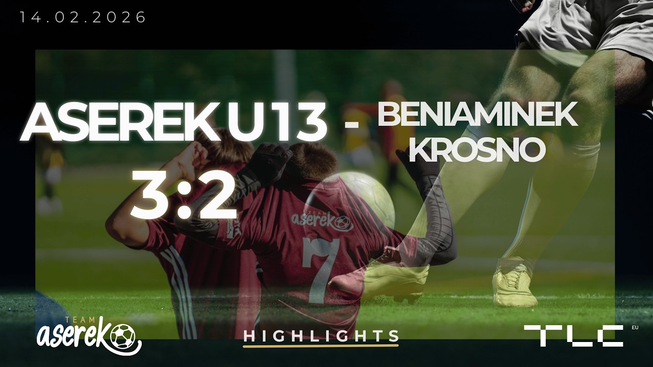 Aserekteam U13 - Beniaminek Krosno, skrót meczu, Highlights, 14.02.2026