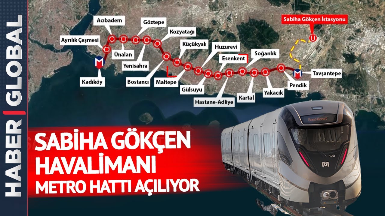 Sabiha Gökçen Metro Hattı 2 Ekim'de Açılıyor