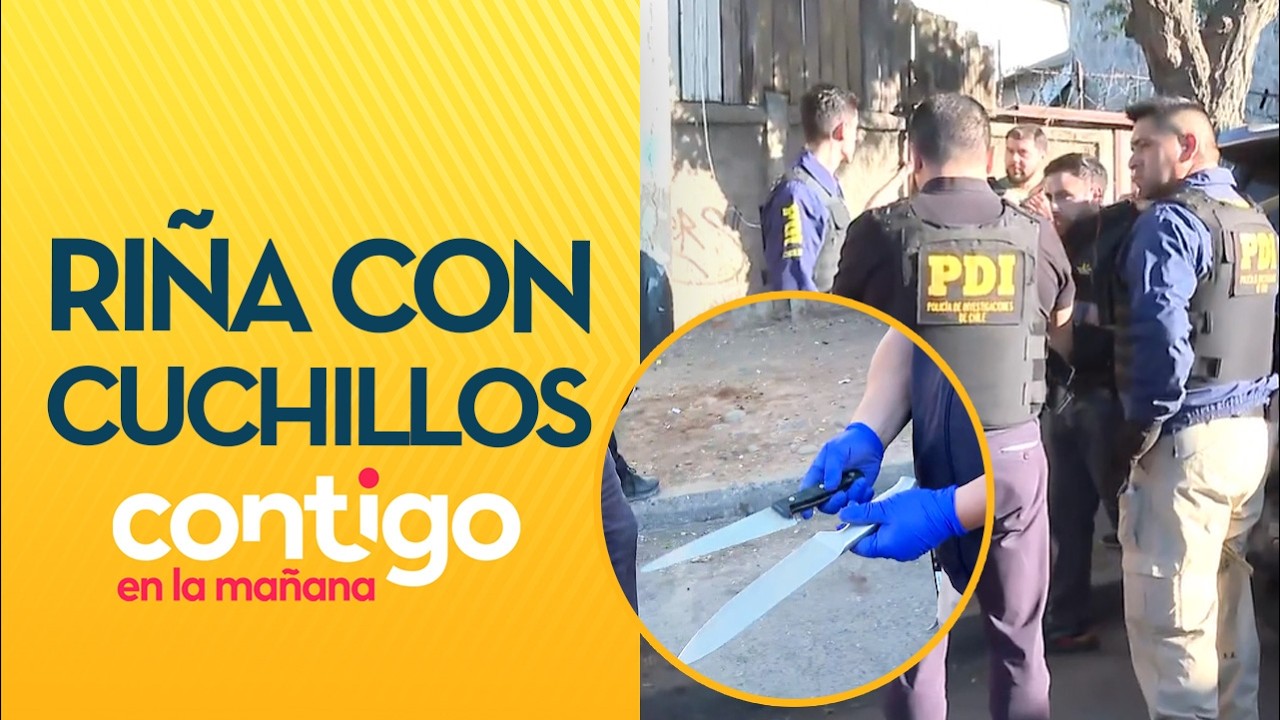 DOS DETENIDOS: Así fue la riña con cuchillos que se registró en San Bernardo - Contigo en la Mañana