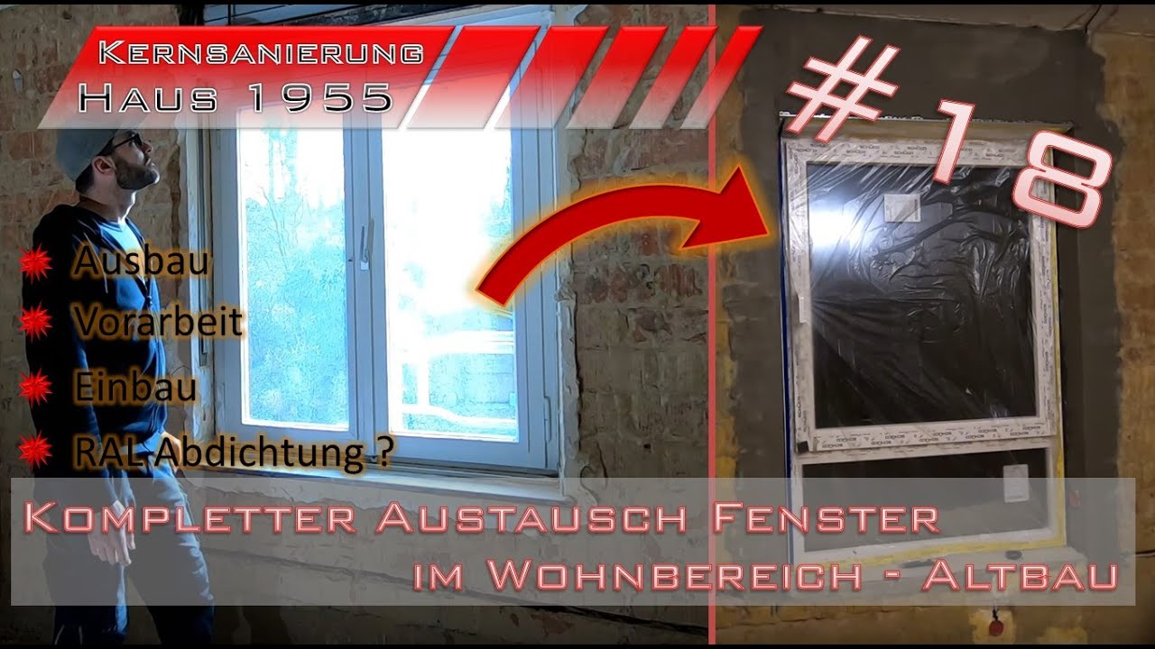 Fenstertausch im Wohnraum mit Vorarbeit - Komplette Haussanierung #18