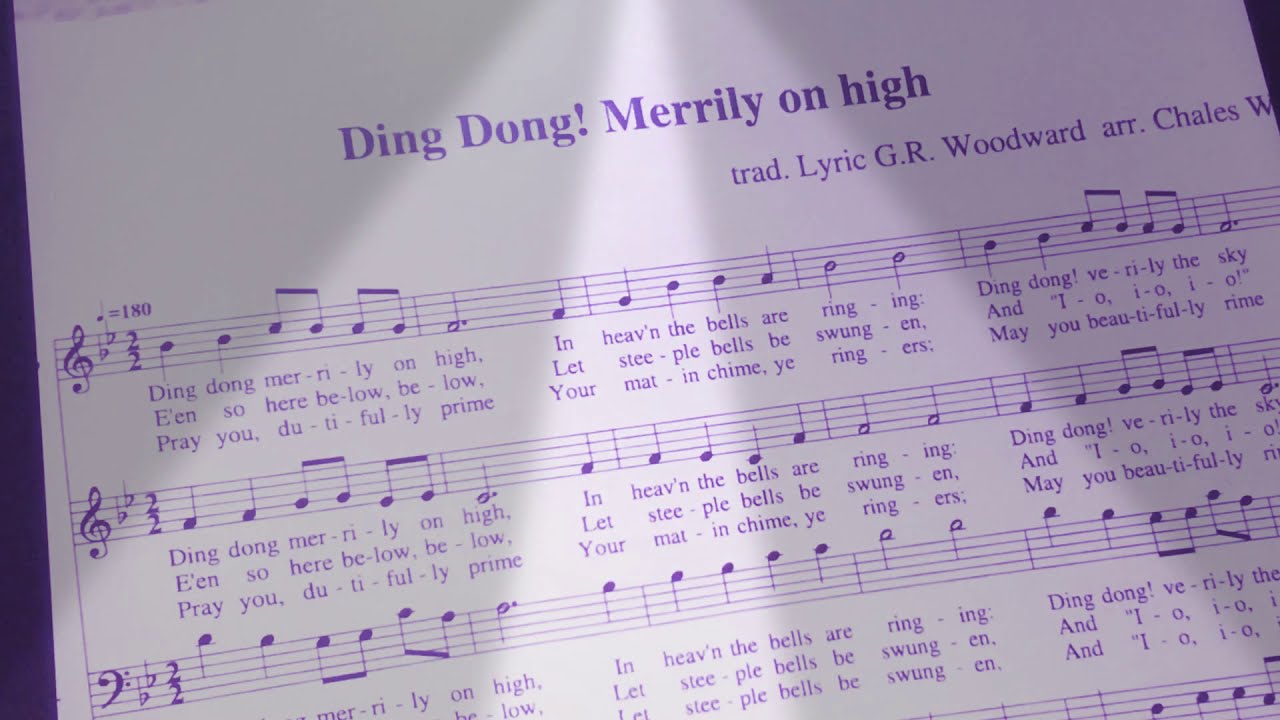 Ding Dong! Merrily on High alto