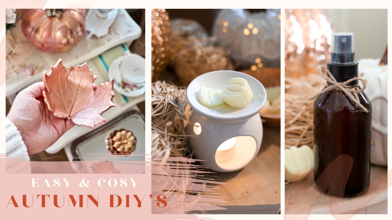 Easy Cosy Autumn DIYs 2020, DIY Pumpkin Spice Wax Melts, Room Spray And More