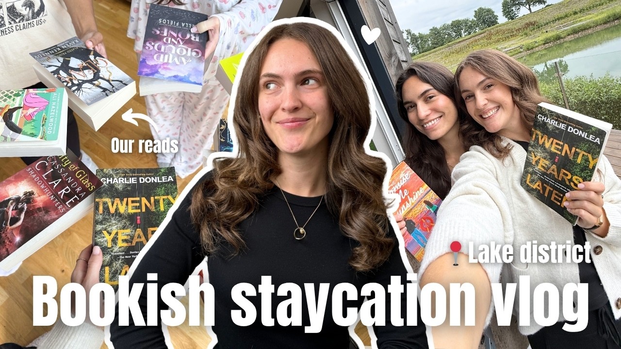 Cosy lake house staycation (reviews, q&a, reading challenge & more) 🏕️✨📚🥂 | booktube