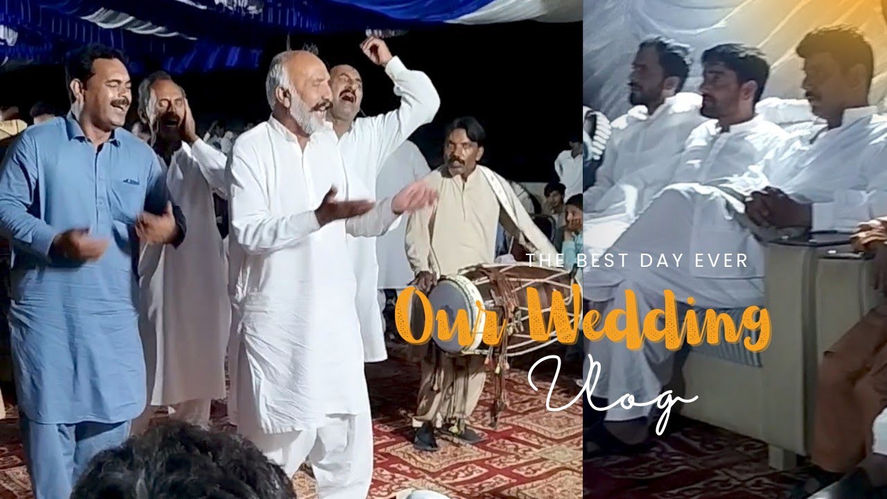 They are singing a song on the occasion of wedding/They are singer