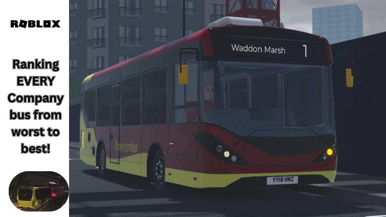 Ranking EVERY Company Bus In Croydon Roblox!!