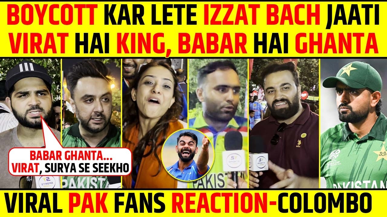 BOYCOTT KAR LETE 😂 | VIRAT, SURYA & HARDIK SE SEEKHO BABAR | VIRAL PAK FANS – COLOMBO #indvspak #t20