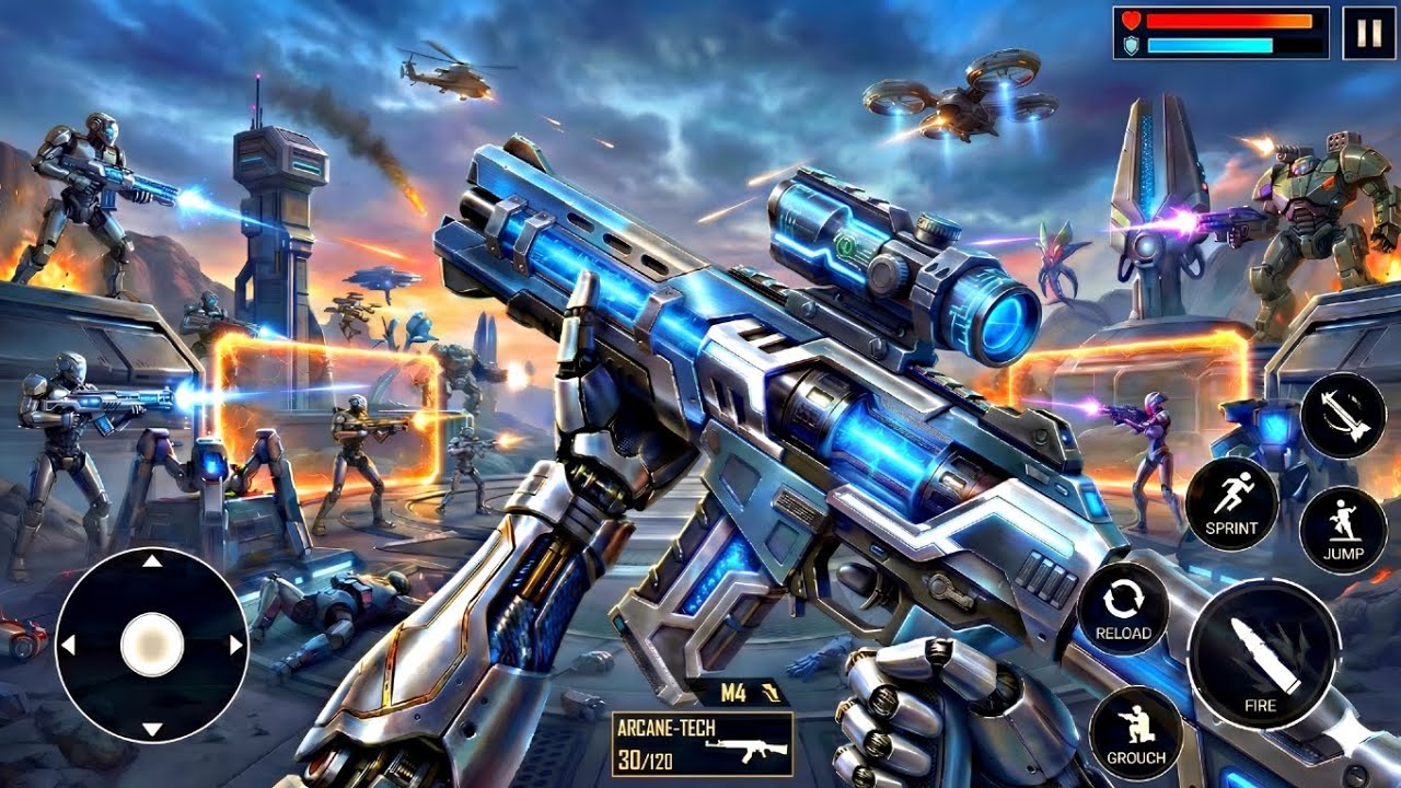 FPS robot shooting Strike Anti–Terrorist Encounter – Bandook wala game – Gun games Android gameplay 