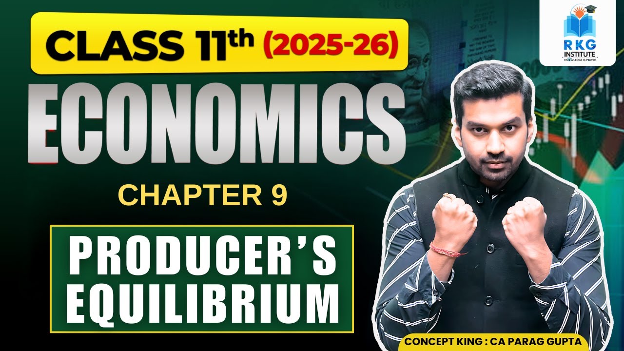 Producer's Equilibrium | Complete Concept, Diagram & Schedule | Class 11 | Micro Economics