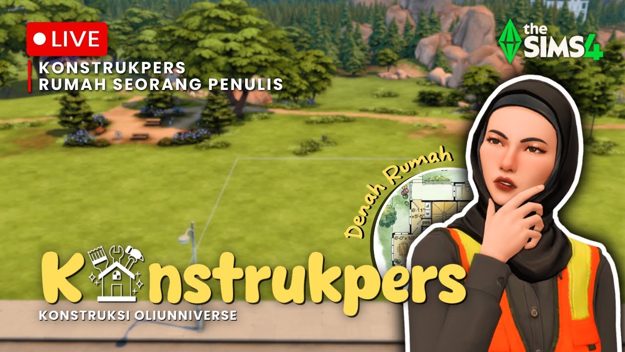 Konstrukpers : Dapat Pesanan Baru untuk Rumah Seorang Penulis | The Sims 4 Indonesia Building