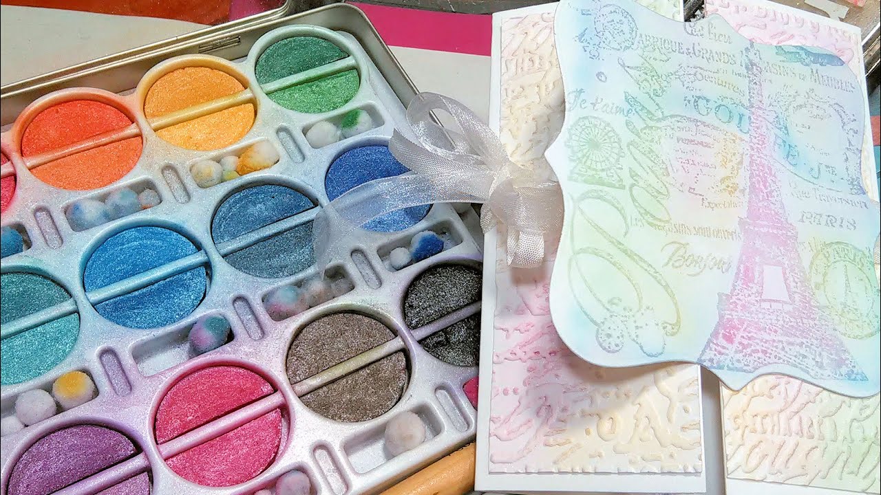 Stamp School: How To Use Chalk with Stamps