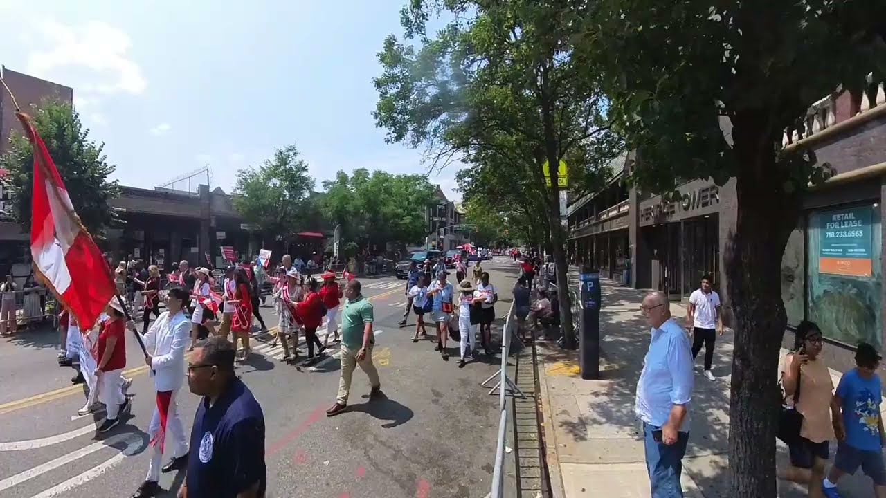 PERUVIAN PARADE IN JACKSON HEIGHTS  QUEENS