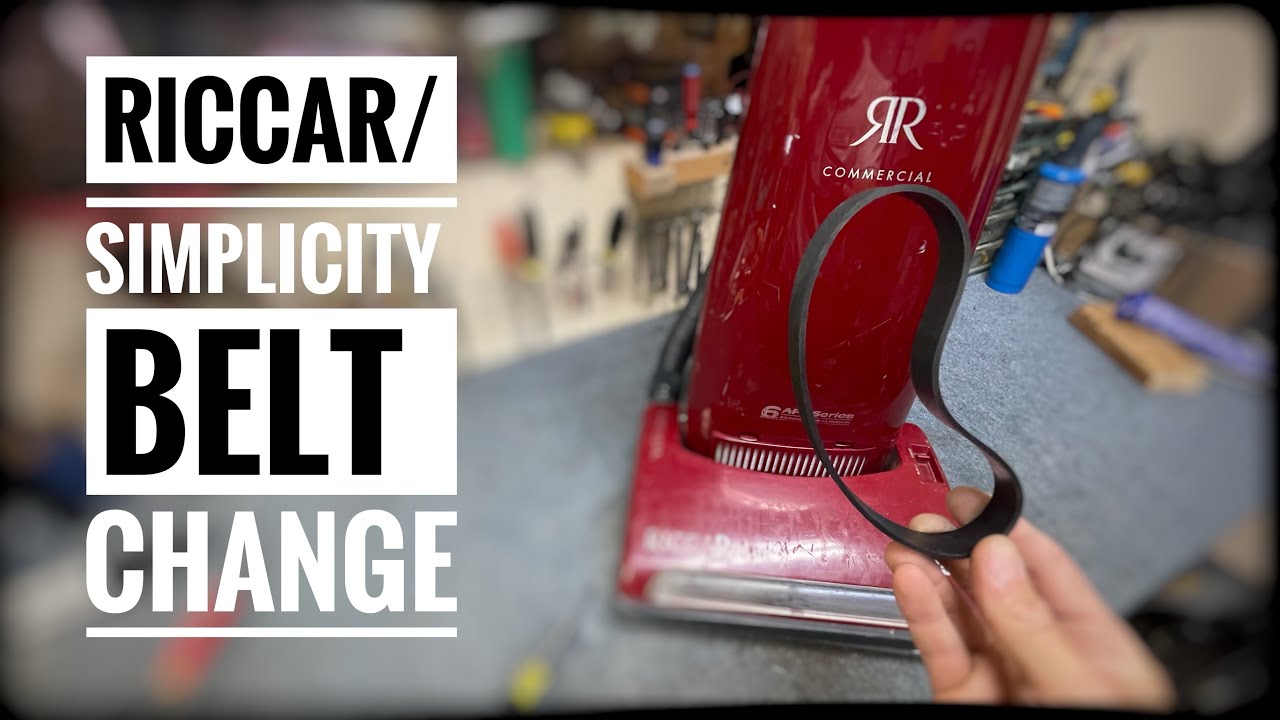 Vacuum repairman | How to install Belt on Riccar 8000 series or Simplicity 6000/7000 series Vacuum