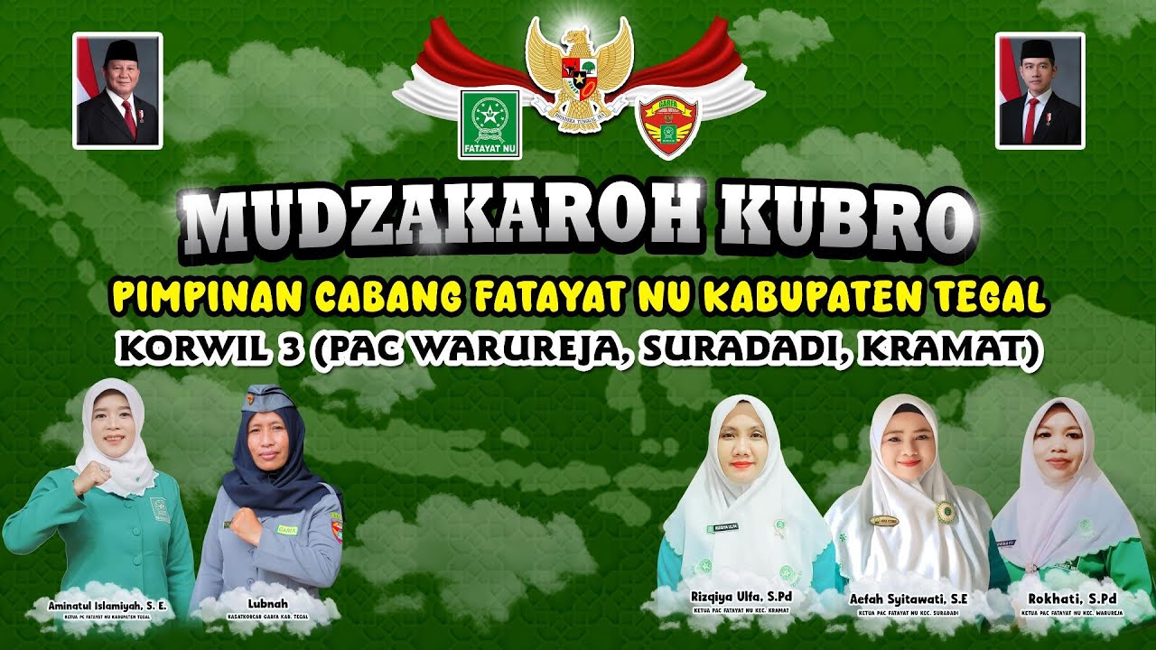 MUDZAKAROH KUBRO  PC FATAYAT  NU KAB  TEGAL KORWIL 3