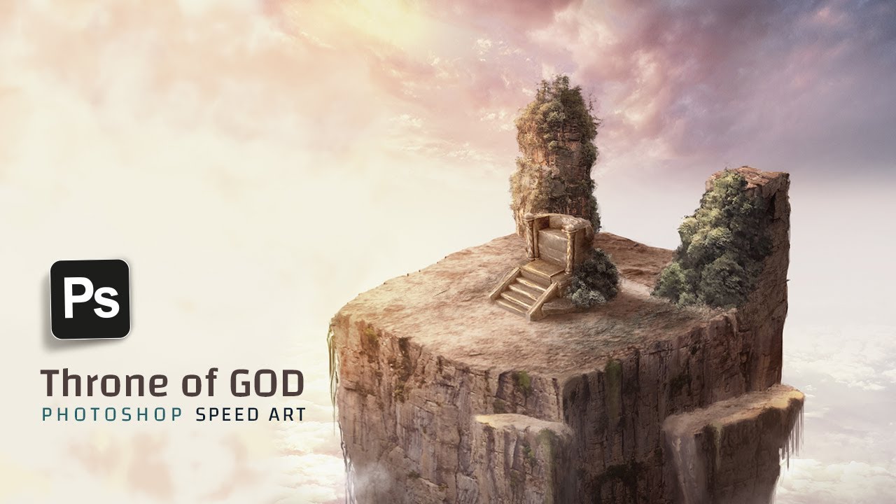 I create Throne of God in Photoshop | Concept Speed Art