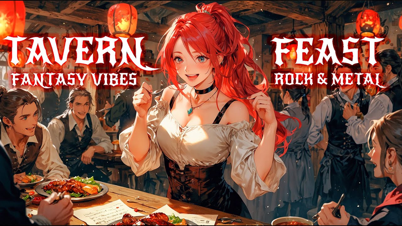 TAVERN FEAST Metal & Rock 🍖🍻 2 Hours Fantasy Vibes | for Work, Gaming, & Workouts 💪🎮