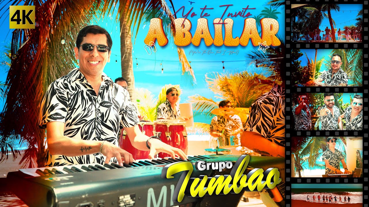 Grupo Tumbao  -  Yo Te Invito A Bailar (You´re The One That I Want) 4K