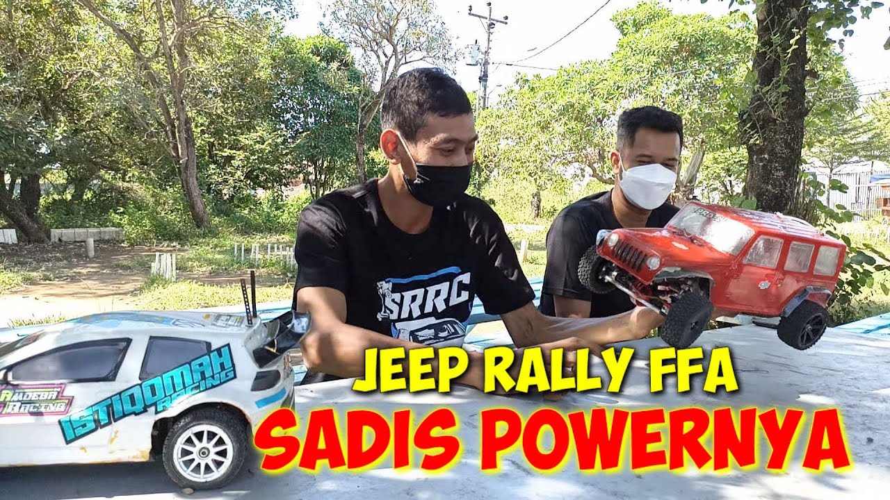 REVIEW DAN NYOBAIN RC JEPP RALLY FFA RAKITAN SENDIRI, HEMAT BIAYA GAES!!!