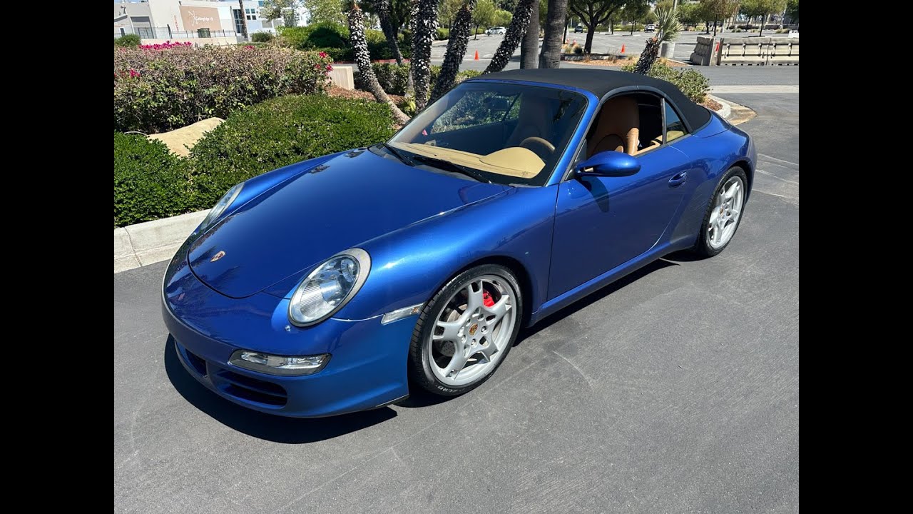 2006 Cobalt Blue Porsche Carrera S Cabriolet
