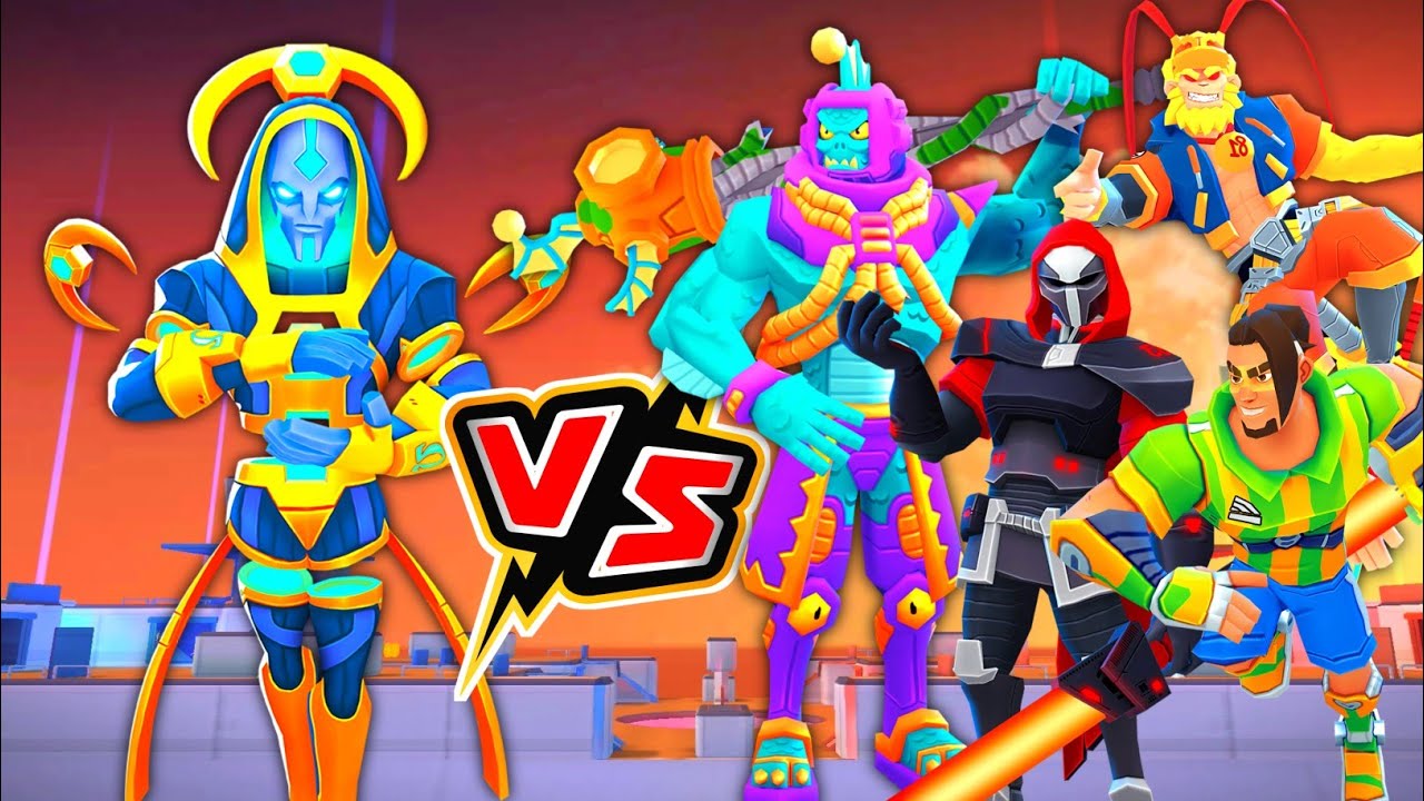 Epic Battle ARK-ON⚡vs Kazoolu🐙 Redshadow👿 Darius⚽ Sunny🐒 In FRAG Pro Shooter