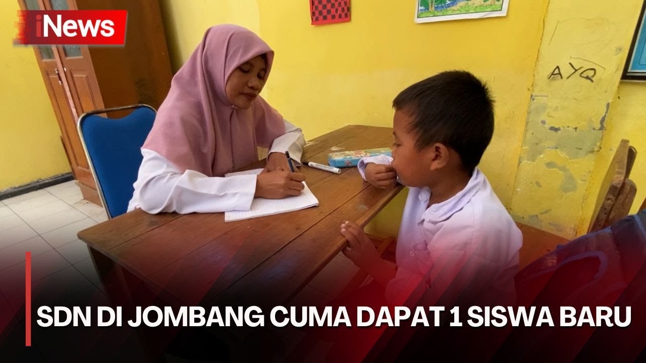 Ngenes! SDN di Jombang hanya Dapat 1 Siswa Baru, Jadi Mirip Les Privat